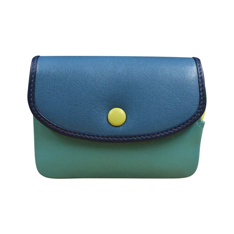 ili New York Leather Small Card and Coin Purse Wallet