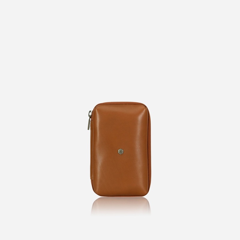 Jekyll & Hide Compact Zip Around Cable Pouch, Tan