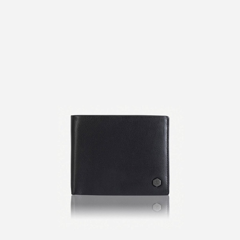 Jekyll & Hide Monaco Large Bifold Wallet With Coin, Black