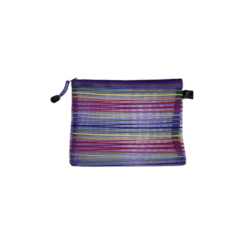 Mesh Striped Travel Pouch- $4.99