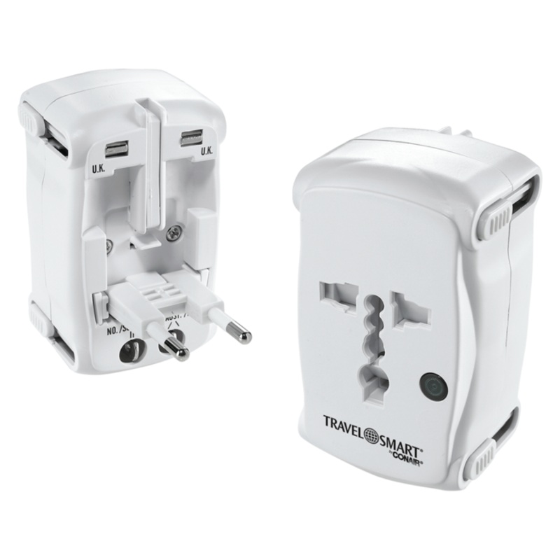 TravelSmart by Conair All-in-One Adapter Plug with Surge Protection