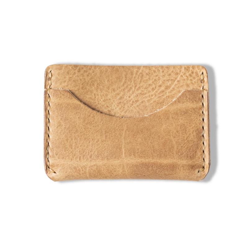 Beige Bison Card Case