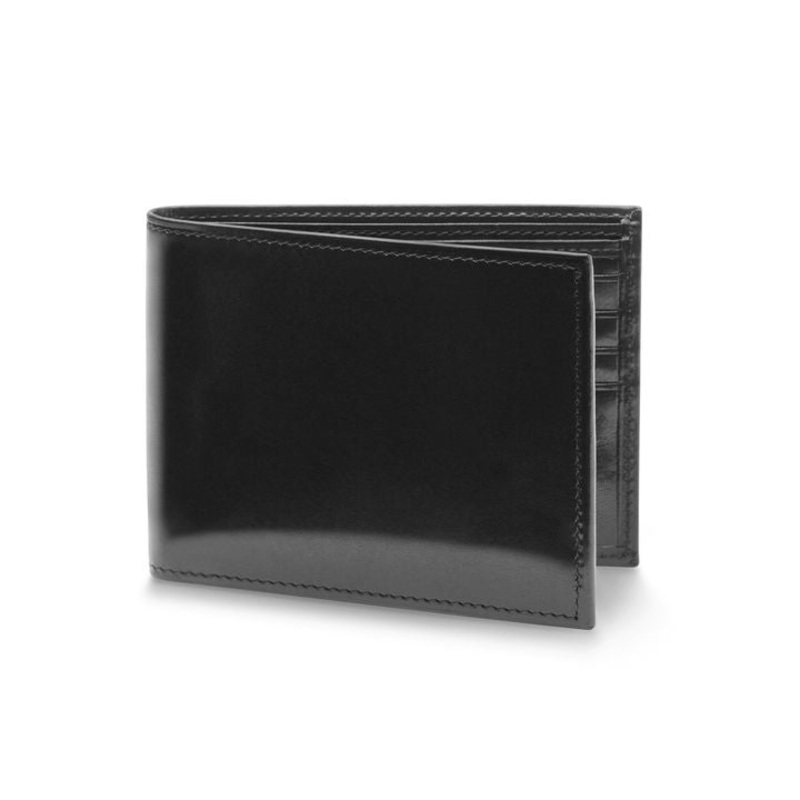 Bosca Bifold Leather Wallet With ID Flap