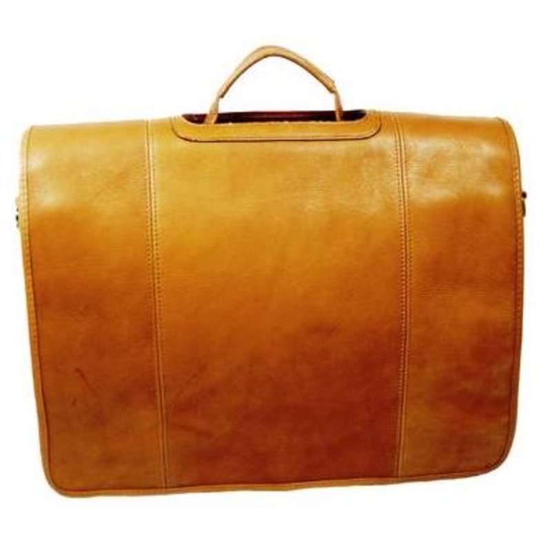 Dorado Leather Triple Gusset Flap Brief 765-525