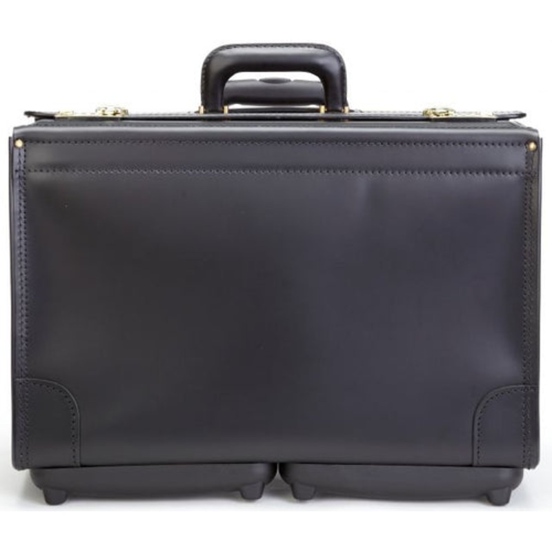 Korchmar LITIGATOR C1084-18 Leather 18" Wheeled Catalog Case