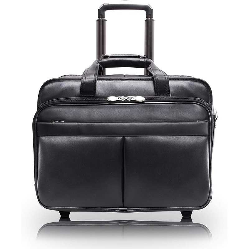 McKlein R Series ROOSEVELT 84555 Leather Detachable-Wheeled Laptop Case