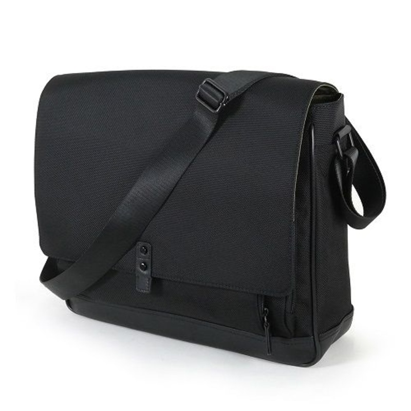 NLDA New Ballistic/Leather Trim Messenger Bag 667-961802