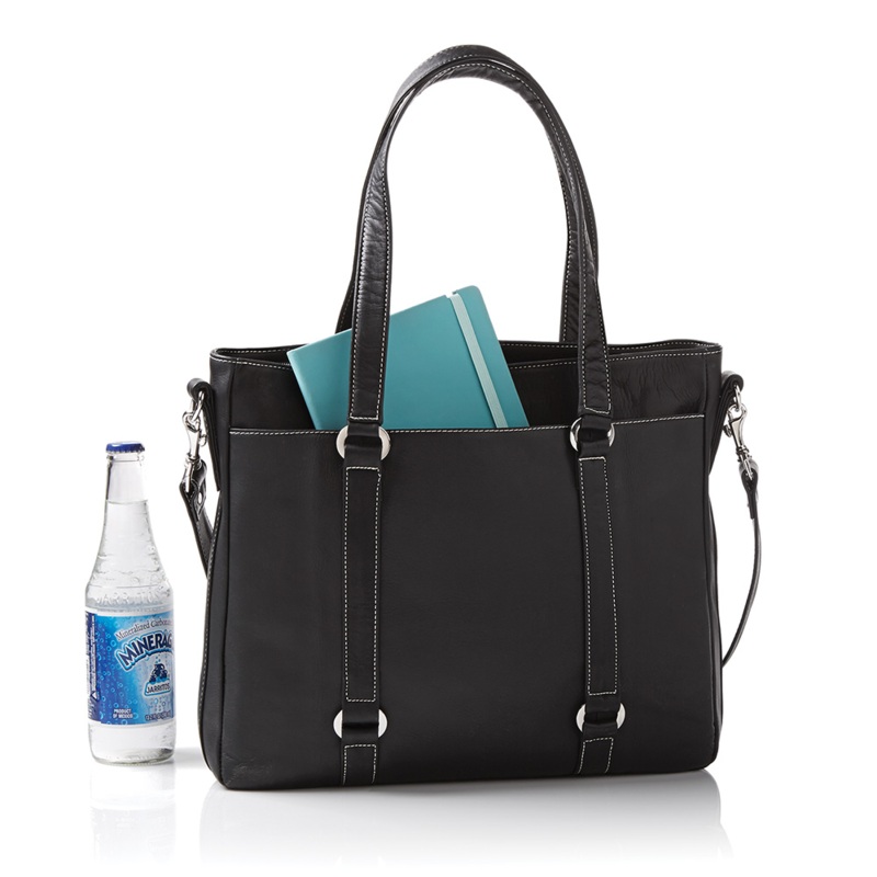 NLDA Noir North South Colombian Leather Tote 777-1410