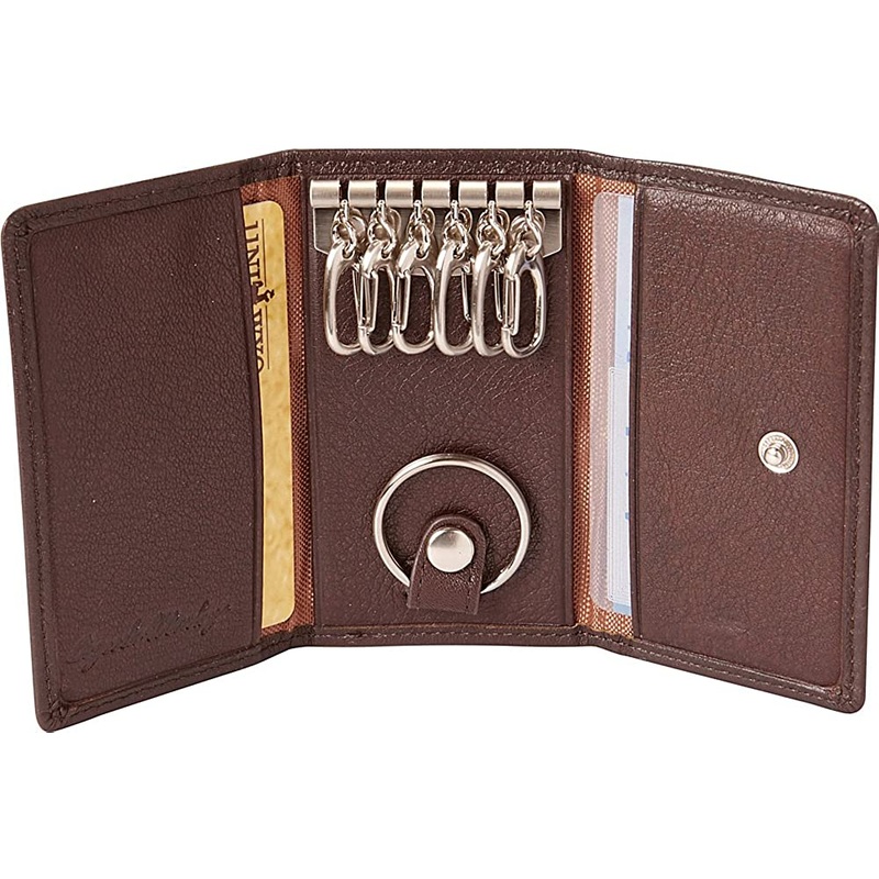 Osgoode Marley 6-Hook Leather Key Case with Valet Ring 1591