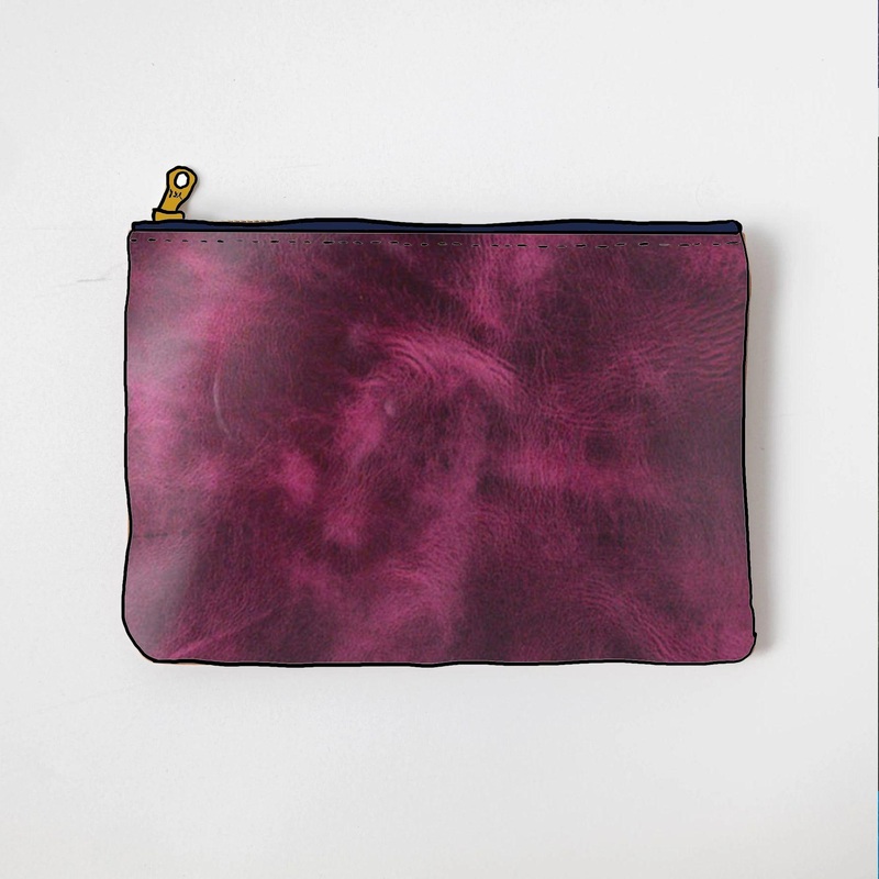 Purple Cheaha Medium Zip Pouch