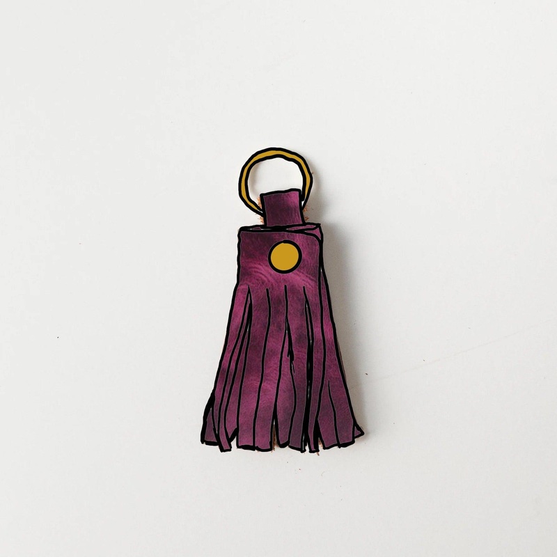 Purple Cheaha Tassel Keychain