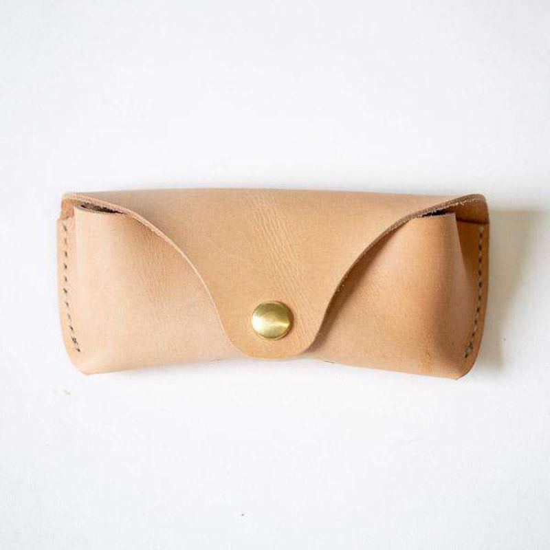 Rustic  Vegetable Tan Sunglasses Case
