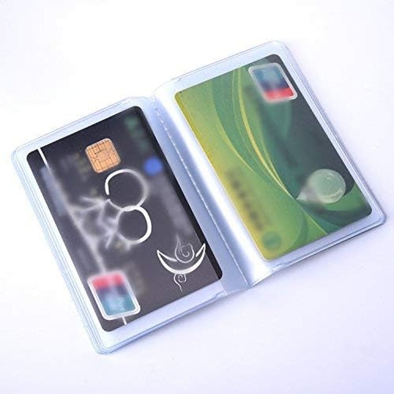 2-Pack Clear PVC Card Holder with 10 Page 20 Slots and 10 Page 10 Slots
