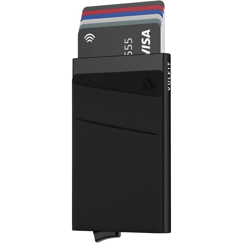 Aluminum Card Holder with Money Pocket Pop Up Wallet