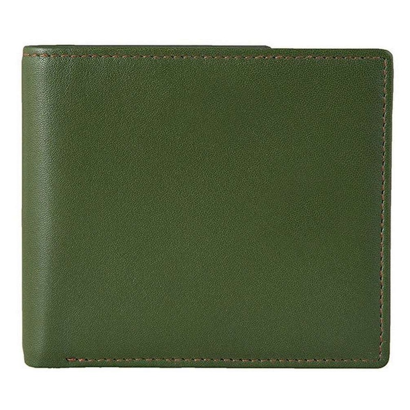 Dents Eden Security Billfold Wallet - Olive/English Tan