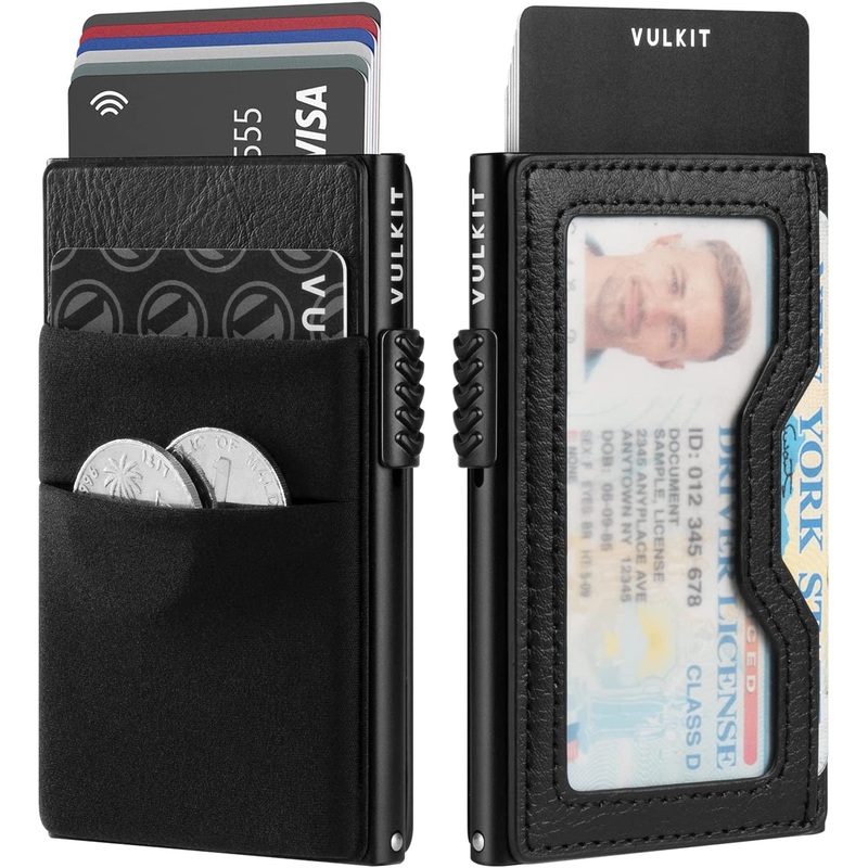 Minimalist Pop up Wallet, Slim Credit Card Holder with AirTag Pocket