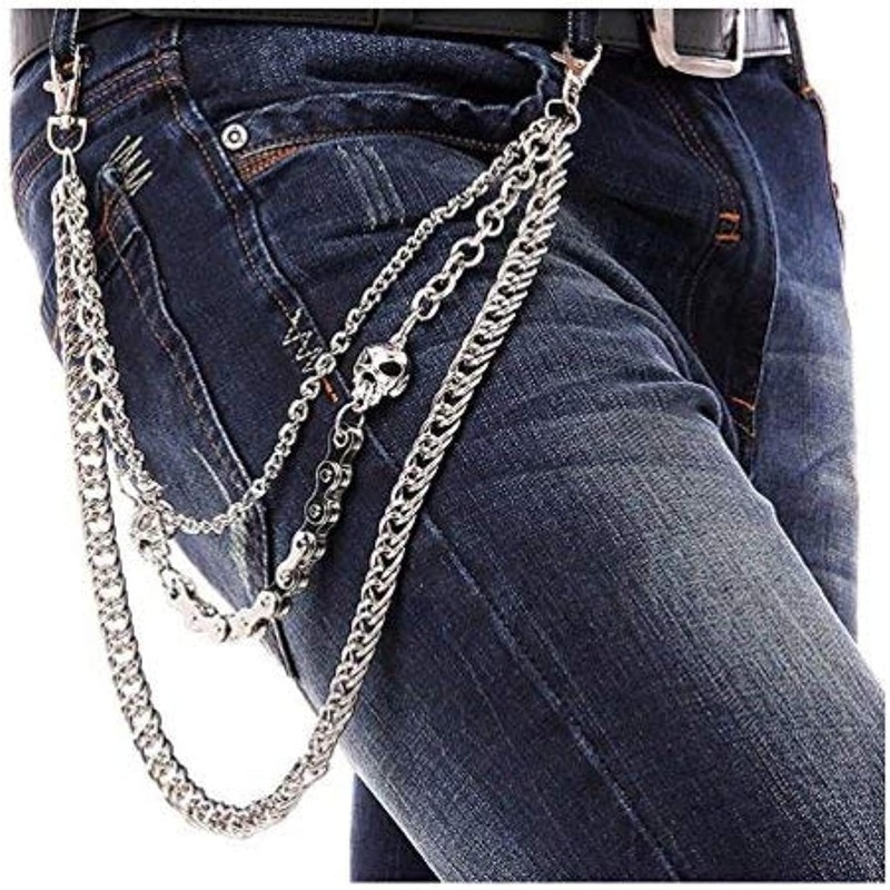 Skull Pants Chain Wallet Key Chains Hip Hop Rock Belt Chain