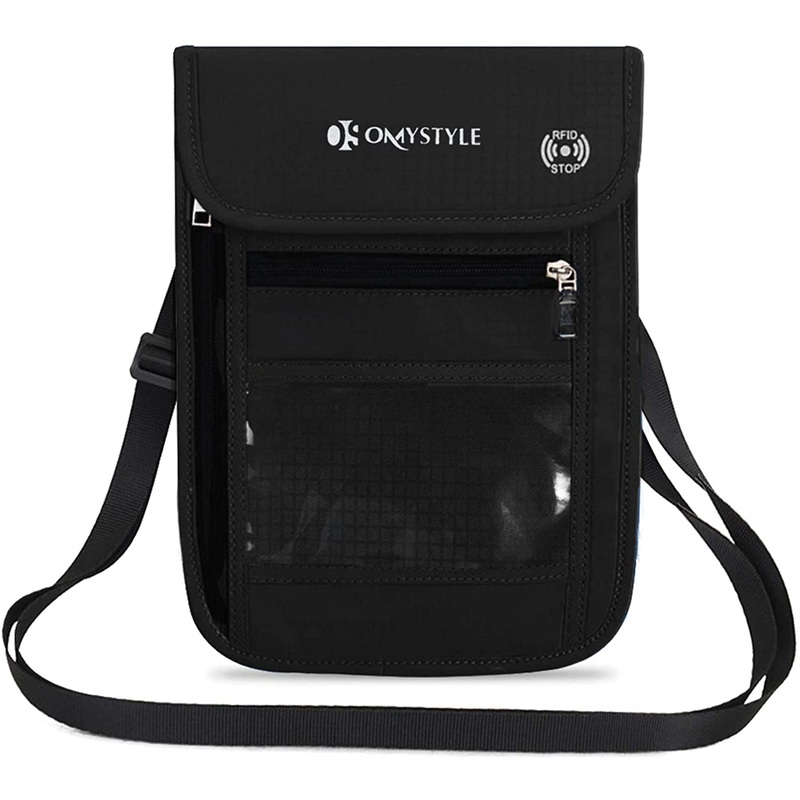 Waterproof Travel Wallet Passport Holder with Adjustable Neck Strap
