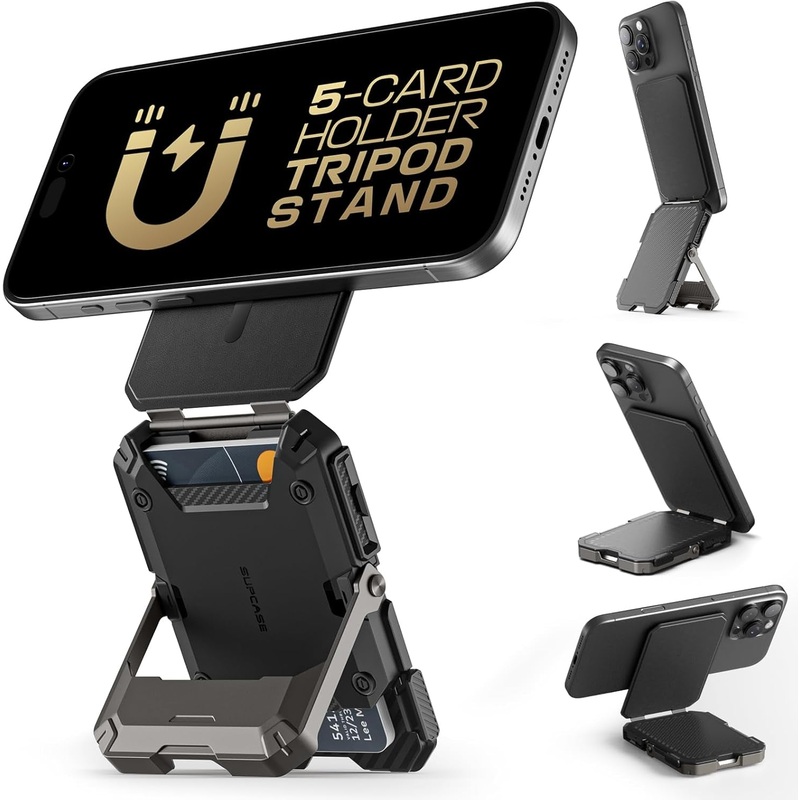 Magnetic Wallet with Adjustable Stand, Compatible MagSafe Wallet and iPhone Series