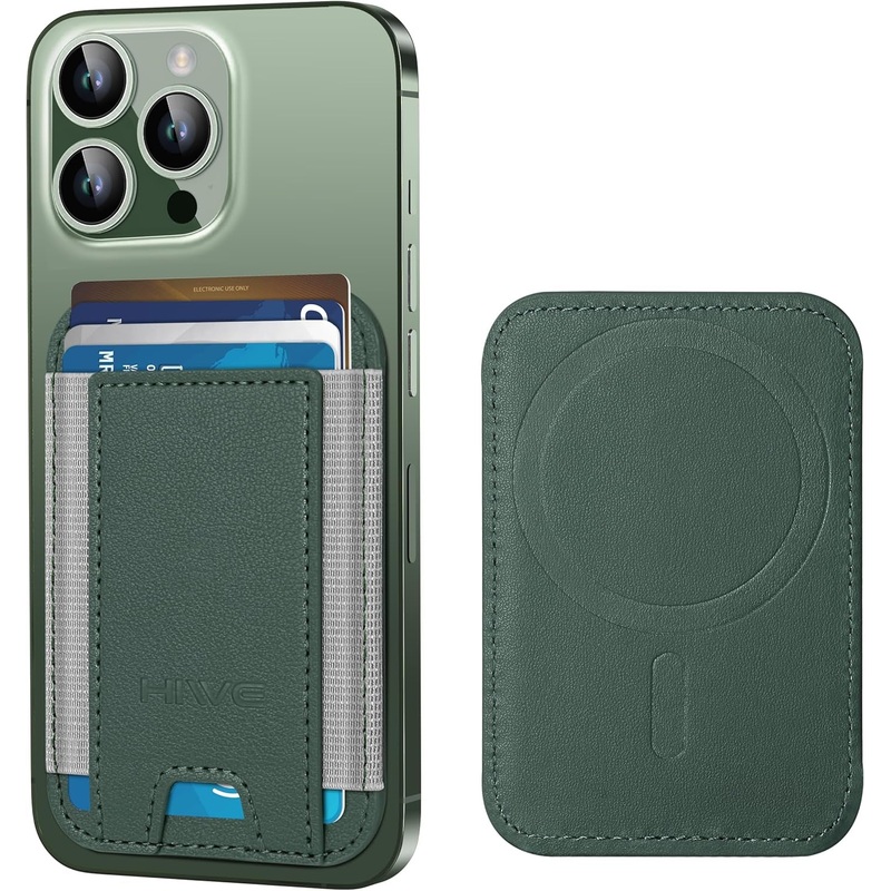 MagSafe Wallet Magnetic Card Holder for iPhone  Green