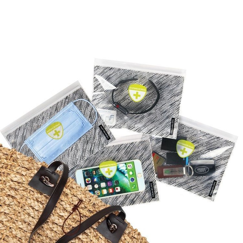 Travelon CLEAN Antimicrobial Pouches Set of 4 - Clear