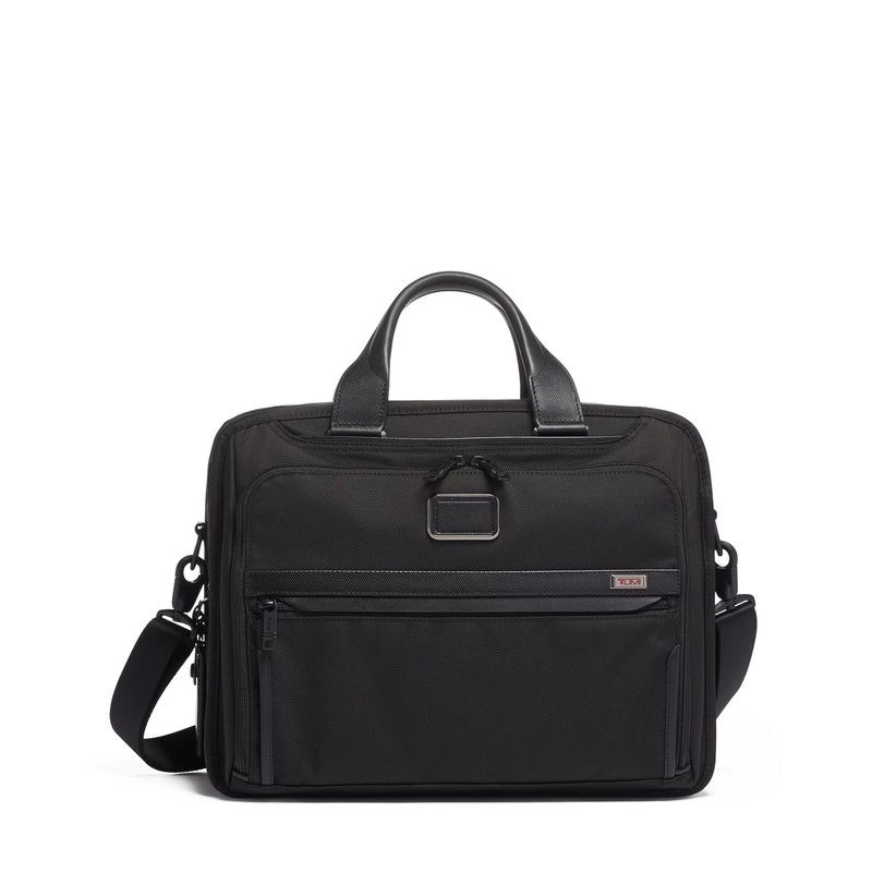 TUMI Alpha 3 Organizer Brief - Black