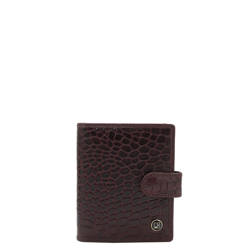 16 Slots Leather Card Case - Wine