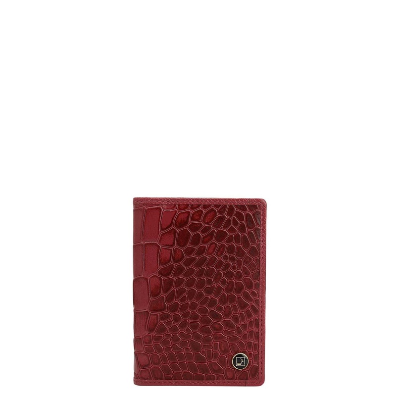 5 Slots Leather Card Case - Plumberry