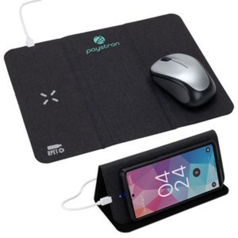 Acadia RPET Mouse Pad with 15W Wireless Charger