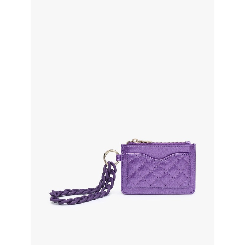 Jen & Co. Rhodes Quilted Wallet w/Chain Bangle - Sapphire Purple