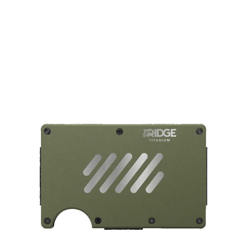 Ridge Wallet Titanium w/ Cash Strap