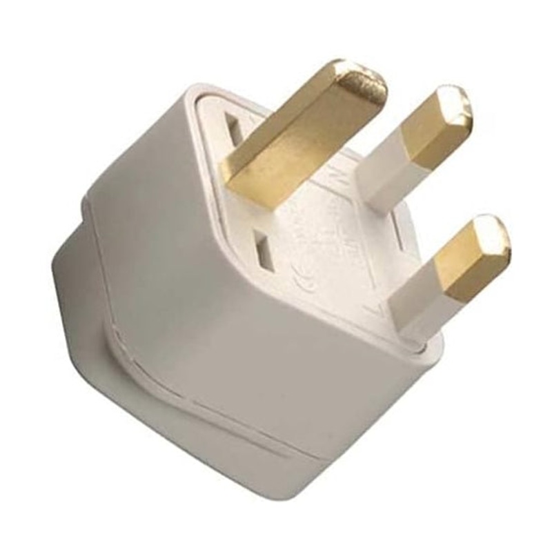 Voltage Valet Grounded Adaptor Plug - United Kingdom / Ireland / Hong Kong - White