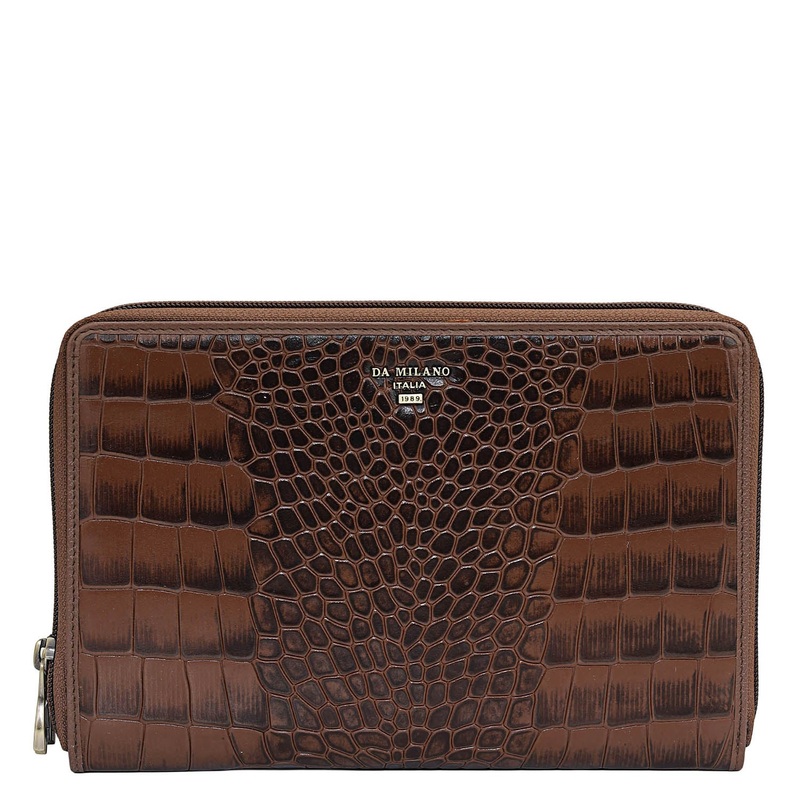 Croco Leather Multi Pouch - Date