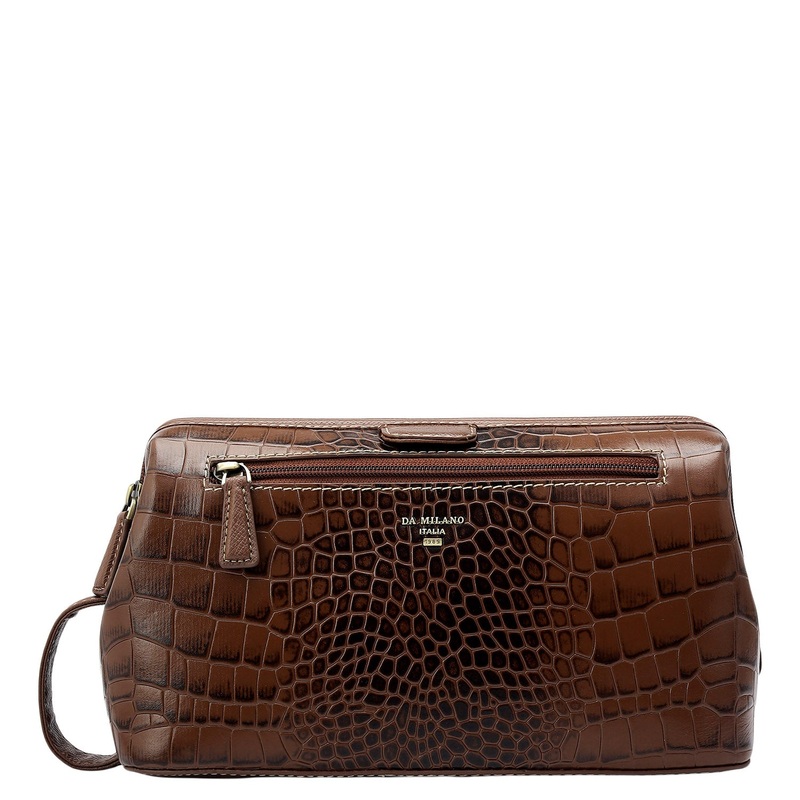 Croco Leather Vanity Case - Date