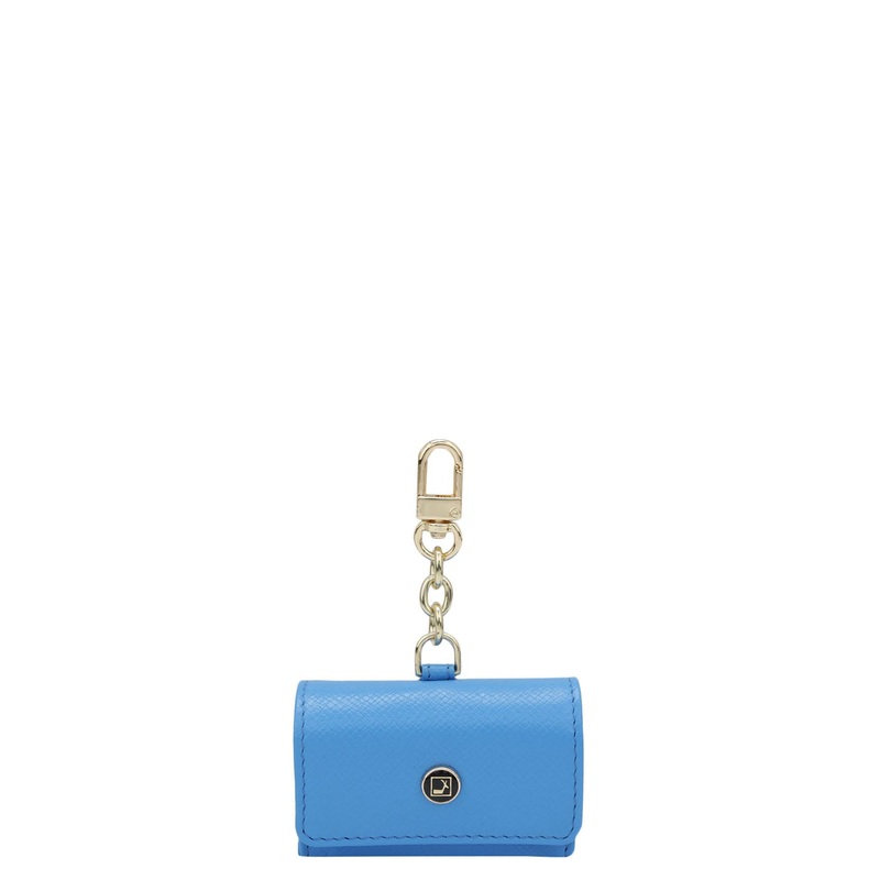 Franzy Leather Earpod Case - Blue