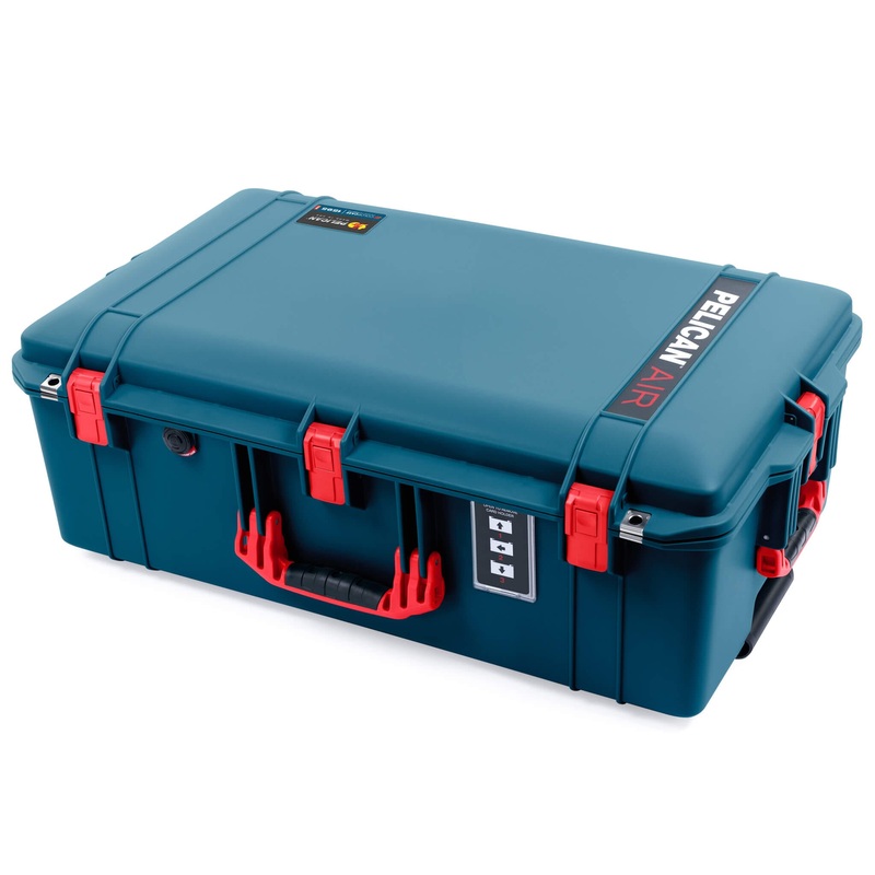Pelican 1595 Air Case, Indigo with Red Handles & Latches