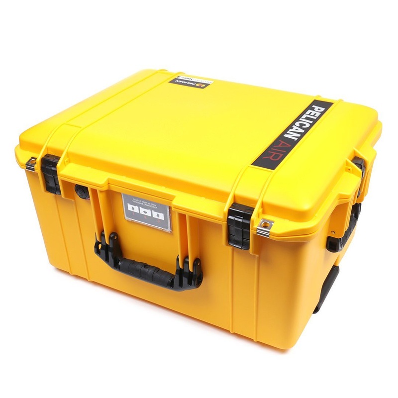 Pelican 1607 Air Case, Yellow with Black Handles & Latches