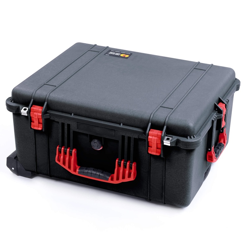 Pelican 1620 Case, Black with Red Handles & Latches