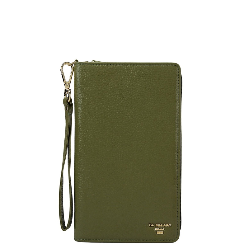 Wax Leather Passport Case - Fern