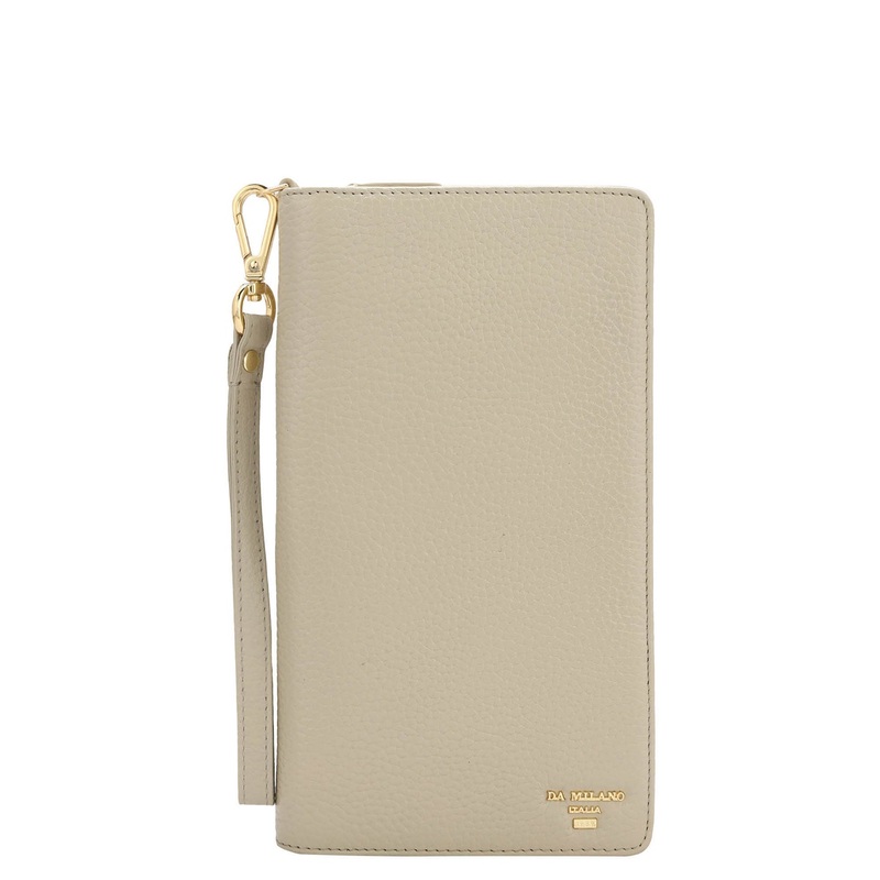 Wax Leather Passport Case - Ivory