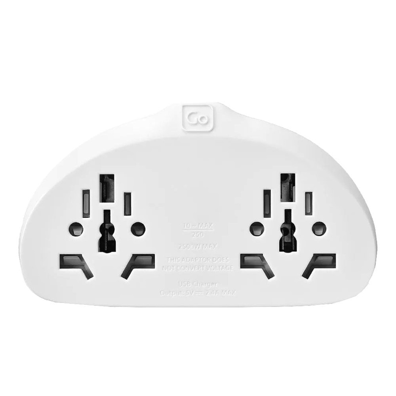 Go Travel World-UK Duo Adaptor + USB