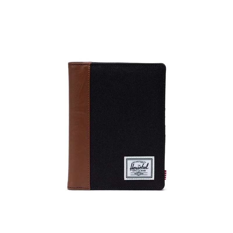 Herschel Raynor Passport Holder - Black/Tan