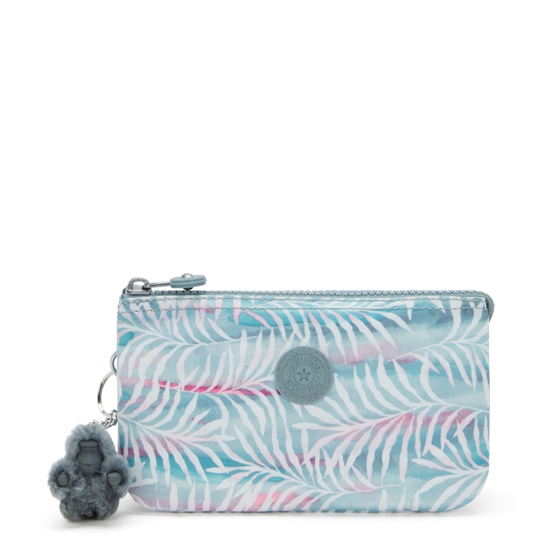 Kipling Creativity Large Printed Pouch - Palmtree Leaves