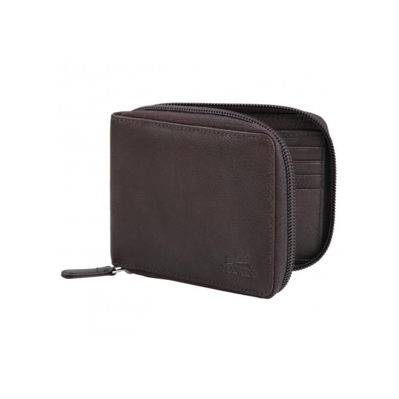 Mancini MONTERREY Mens Zippered Wallet With Removable Passcase