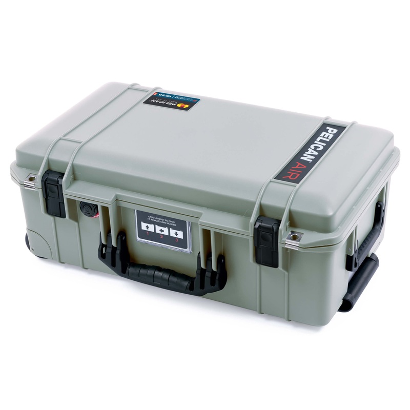 Pelican 1535 Air Case, Sage with Black Handles & Latches