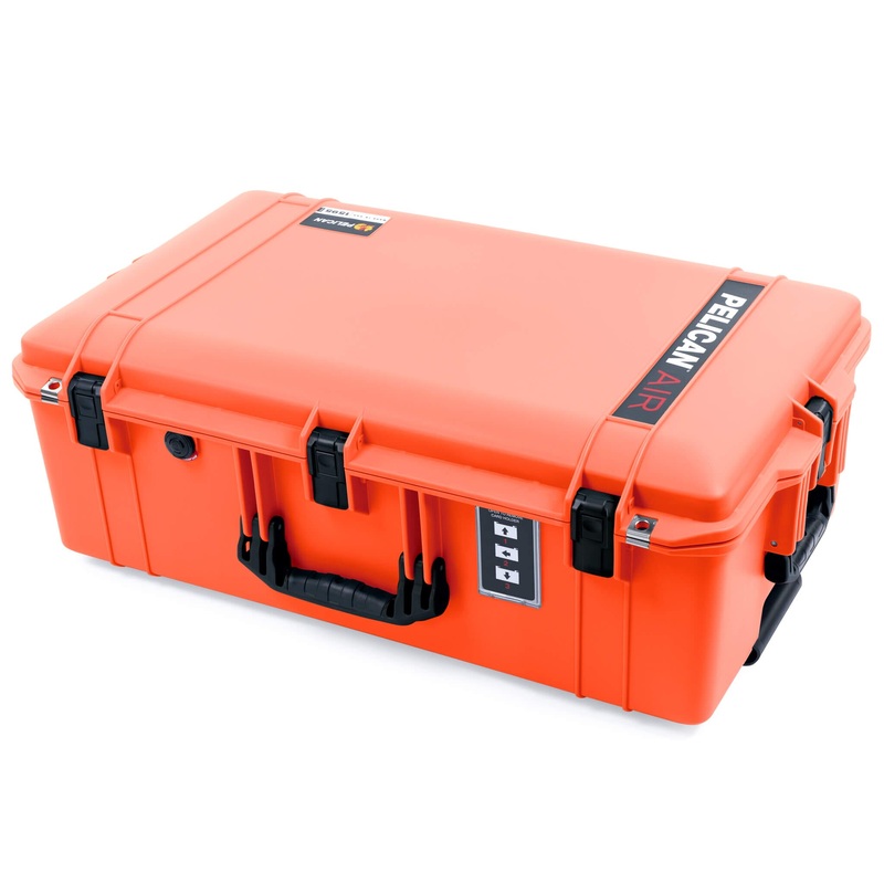 Pelican 1595 Air Case, Orange with Black Handles & Latches