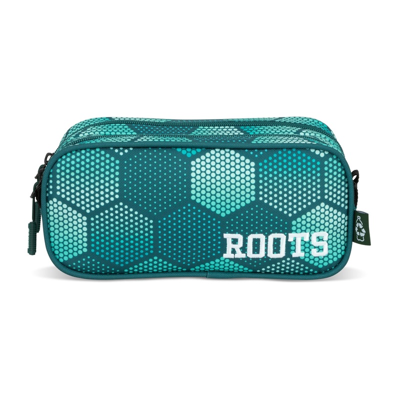 Roots Pencil Case - Teal Print