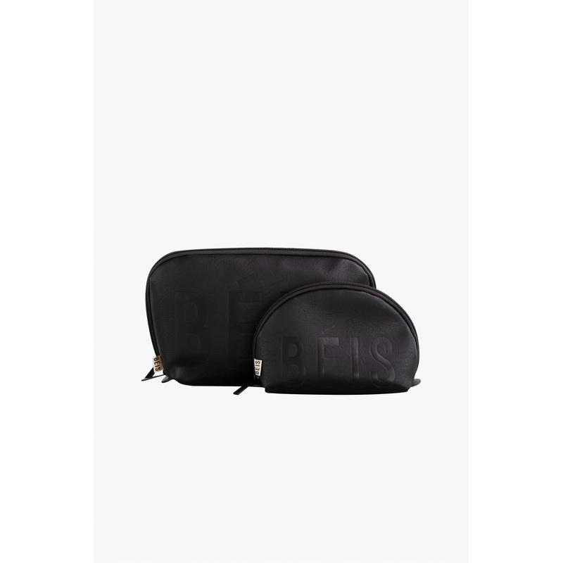 The Cosmetic Pouch Set in Black