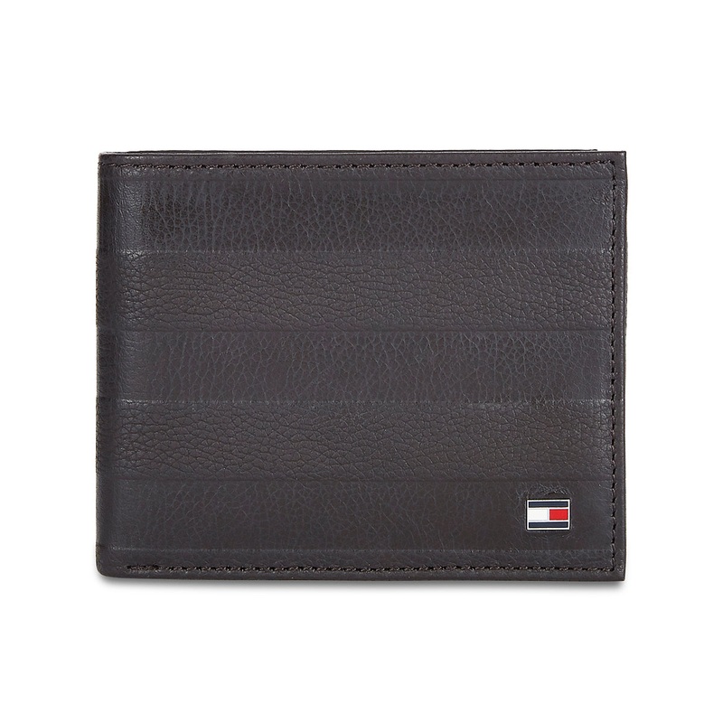 Tommy Hilfiger Claxton Embossed Men's Leather Global Coin Wallet