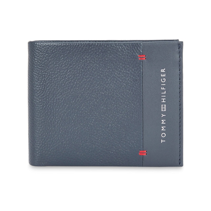 Tommy Hilfiger John Men's Leather Slimfold Wallet Navy
